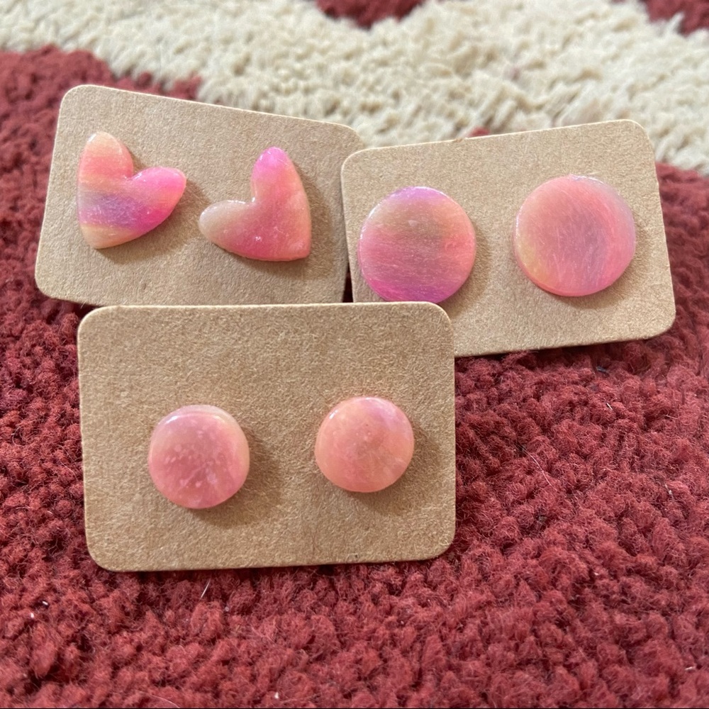 Peachy Keen Semi Transparent Stud Pack